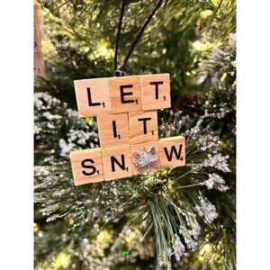 Handmade Scrabble Letter Ornaments